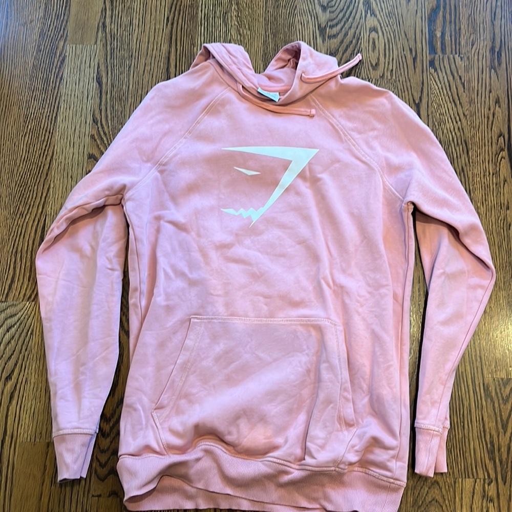 Gymshark sharkhead infill hoodie pink, xs